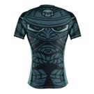 PRIDE OR DIE samurai short sleeve RASHGUARD - BLACk